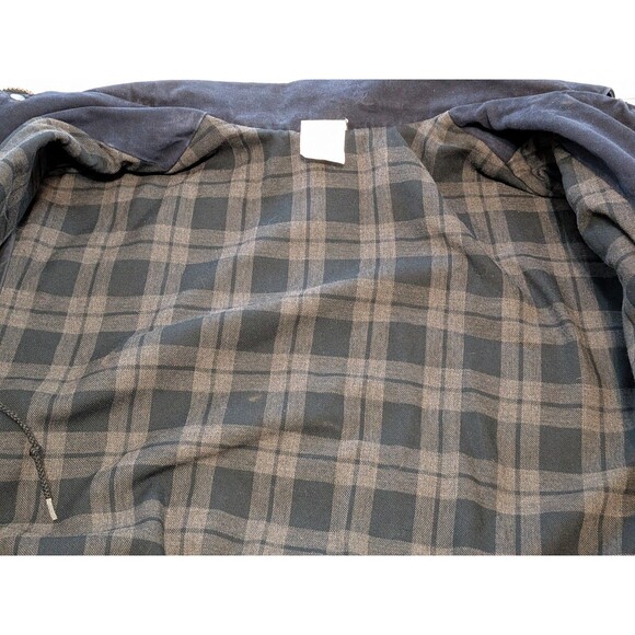 Vintage Carhartt Western Navy Duster Barn Jacket Worsterlon Duck Coat USA XL - Picture 4 of 11